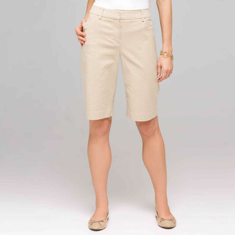 Classic Bermuda Short, Tan & Ivory Stone, large image number 0