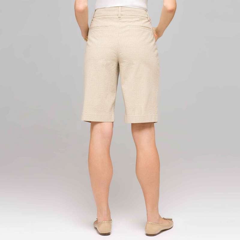 Classic Bermuda Short, Tan & Ivory Stone, large image number 1